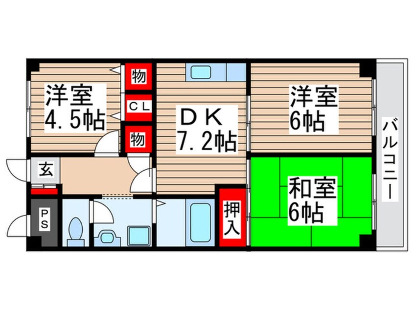 間取図 流山スカイハイツ