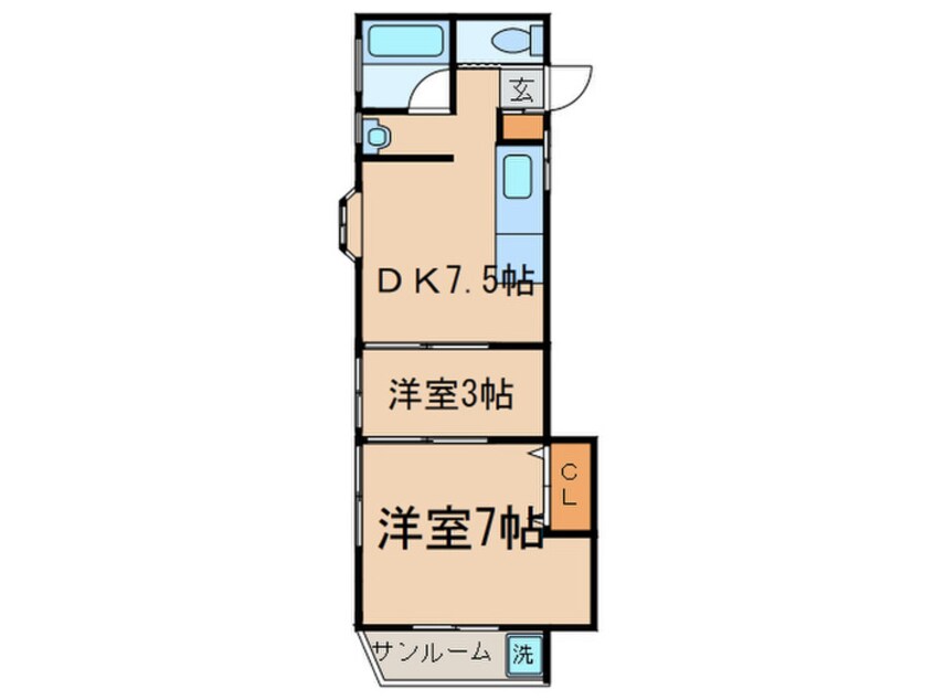 間取図 久利加寿荘