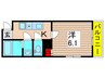 プチトレゾール小菅 1Kの間取り