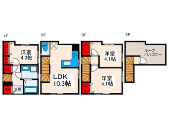 間取図 西日暮里6丁目戸建
