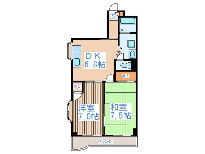 間取り図 エントピア田代