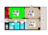サンハイツ稔台Ｂ館 2DKの間取り