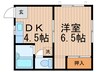 エントビアマツシマ 1DKの間取り