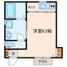 COURT F・O 吉祥寺 1Kの間取り