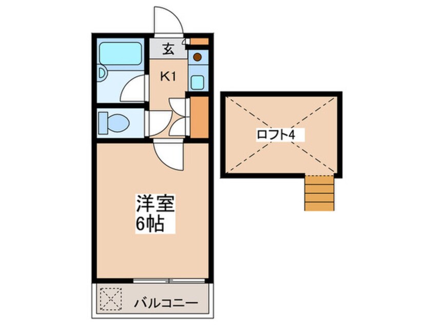 間取図 ＣＯＯＰ　ＩＭＡＧＡＷＡ ６