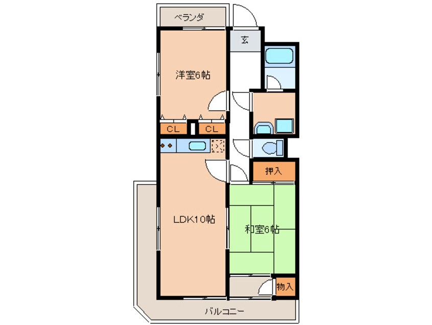 間取図 ヴァン・ベール大泉