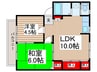 メゾンエトワール 2LDKの間取り