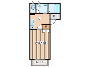 間取図 アスール湘南　Ｆ