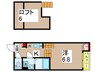 FORTUNA東千葉 1Kの間取り
