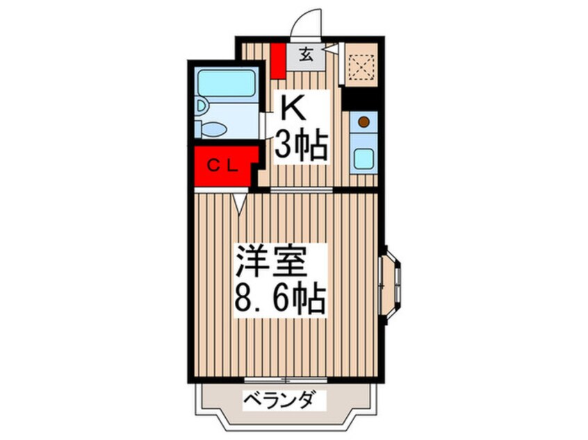 間取図 メゾン・エトワ－ルⅡ