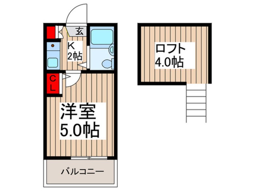 間取図 フルート元町