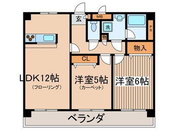 間取図 アヴニ－ル小澤