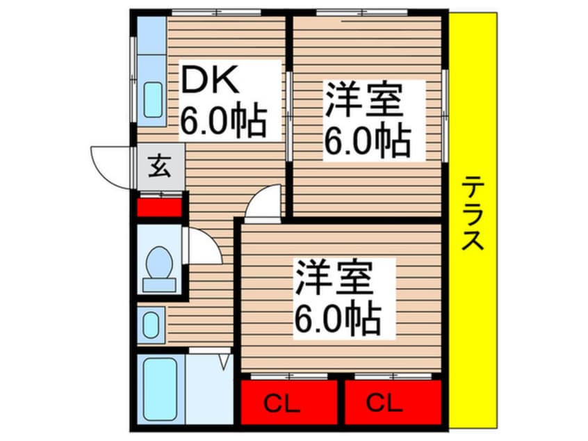 間取図 ハイム岡本