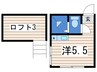 G・Aヒルズ吉野町 1Rの間取り