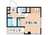 ロイヤルヒルズ忠生 1Rの間取り