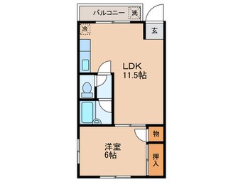 間取図 ハイツカネヨ