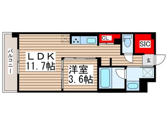 間取図 ｱｰﾄﾚｼﾞﾃﾞﾝｽｲﾝおおたかの森