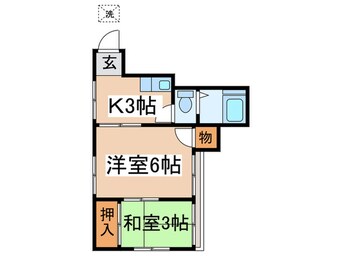 間取図 コーポ佐野