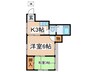 コーポ佐野 2Kの間取り