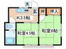 コーポ佐野 2Kの間取り