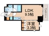 パークアクシス池袋 1LDKの間取り