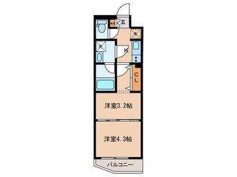 間取図 ラフィスタ下丸子