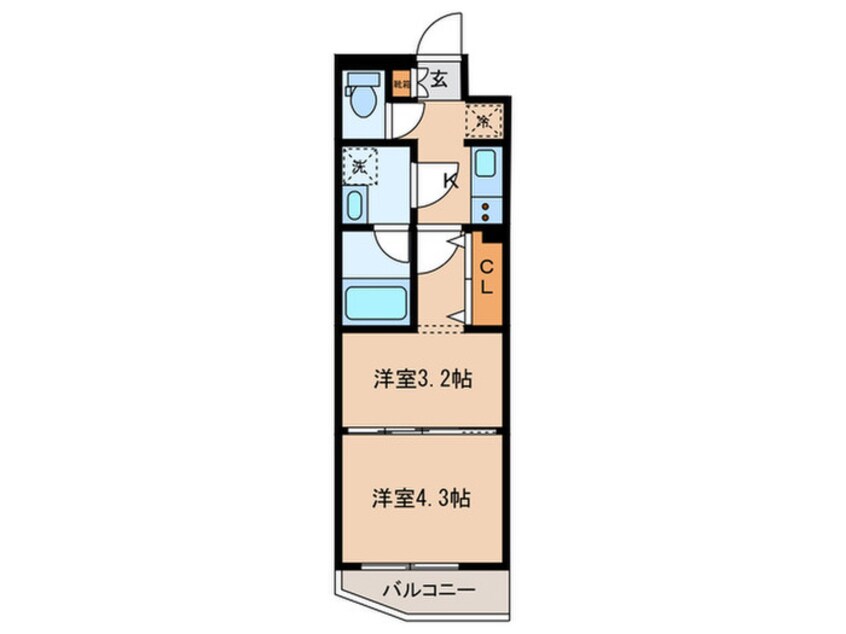 間取図 ラフィスタ下丸子