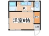 佐野アパート 1Kの間取り