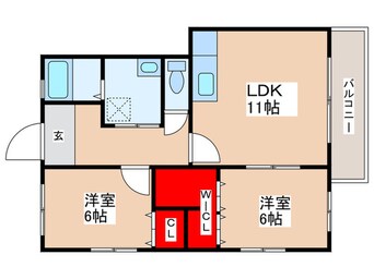 間取図 エスポワ－ル小作