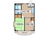 セイワハイツ 2DKの間取り