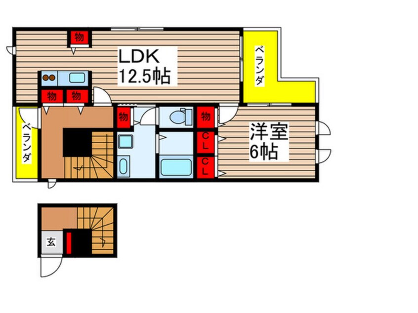 間取図 Ｍ．ハタシマ