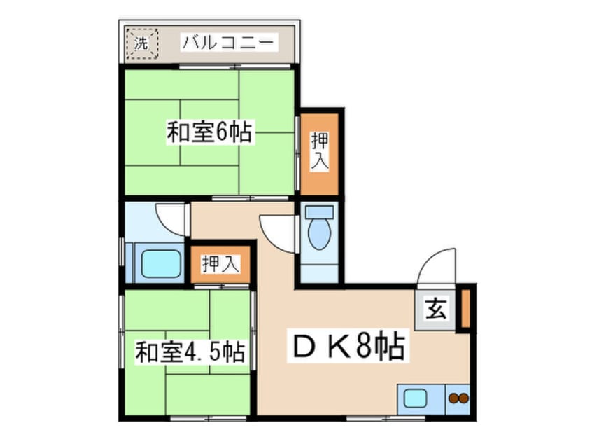 間取図 第１３通南ビル