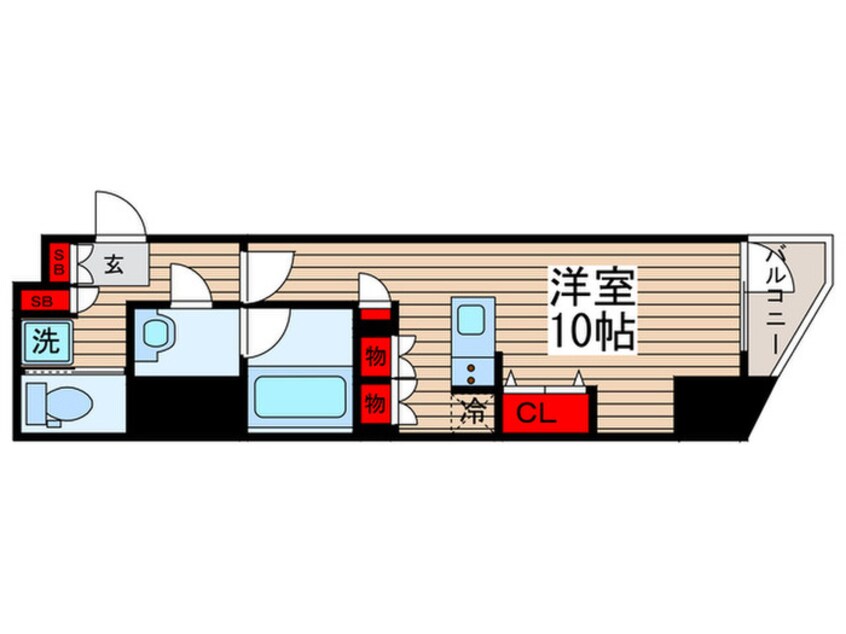 間取図 コンフォリア門前仲町サウス