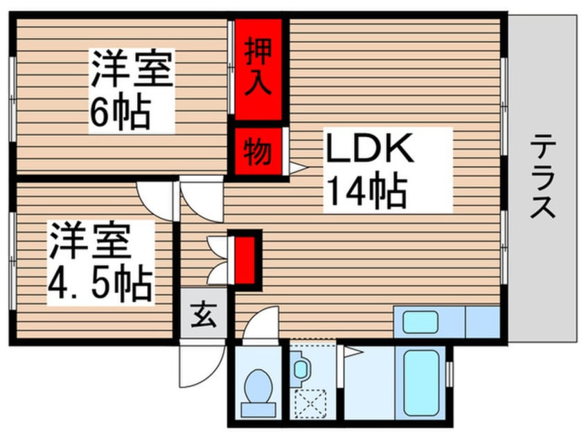 間取図 アーバン旭豊四季