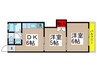 ユーカリハイツ 2DKの間取り