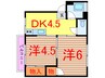 ジョイビル 1DKの間取り