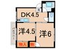 ジョイビル 2DKの間取り
