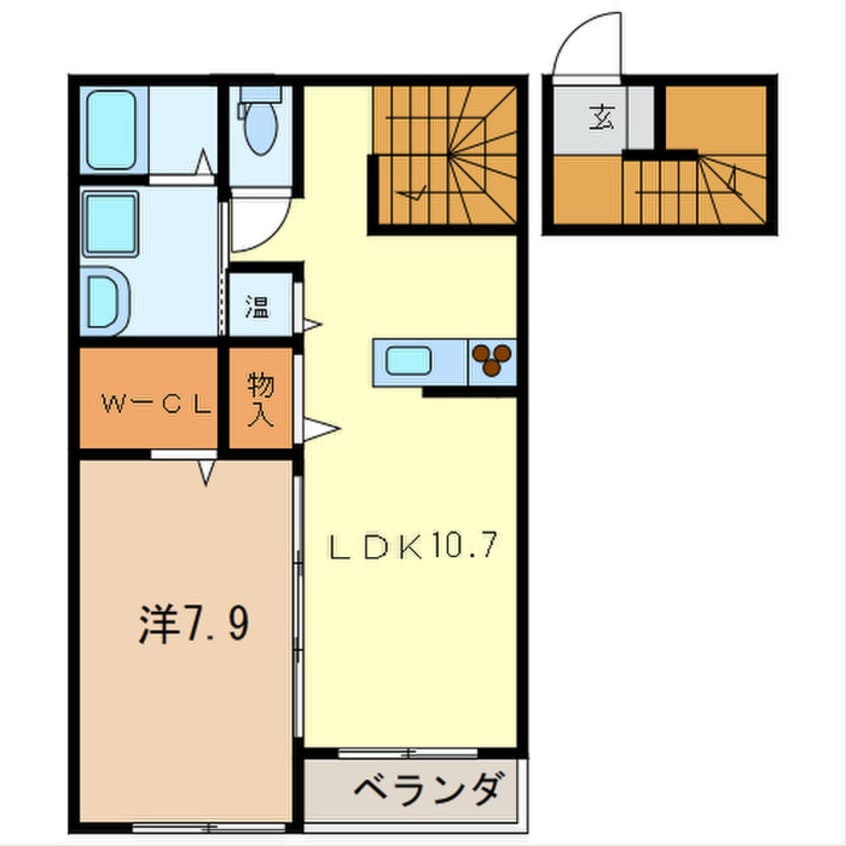 間取図 ハッピータウンＥ棟