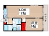 グリーンビル東中山第1 1LDKの間取り