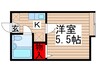 サンハイム鎌ヶ谷Ａ 1Kの間取り