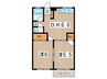 ベルハイツ今宿Ｅ棟 2DKの間取り