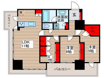 間取図 ライオンズタワー柏（８０５）