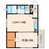 ミルクリークヴィリーヴ 1LDKの間取り