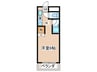 あずまコ－ポ 1Kの間取り