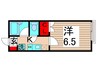 セ・パラン２１０B 1Kの間取り