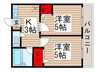 フォーレ新松戸 2Kの間取り