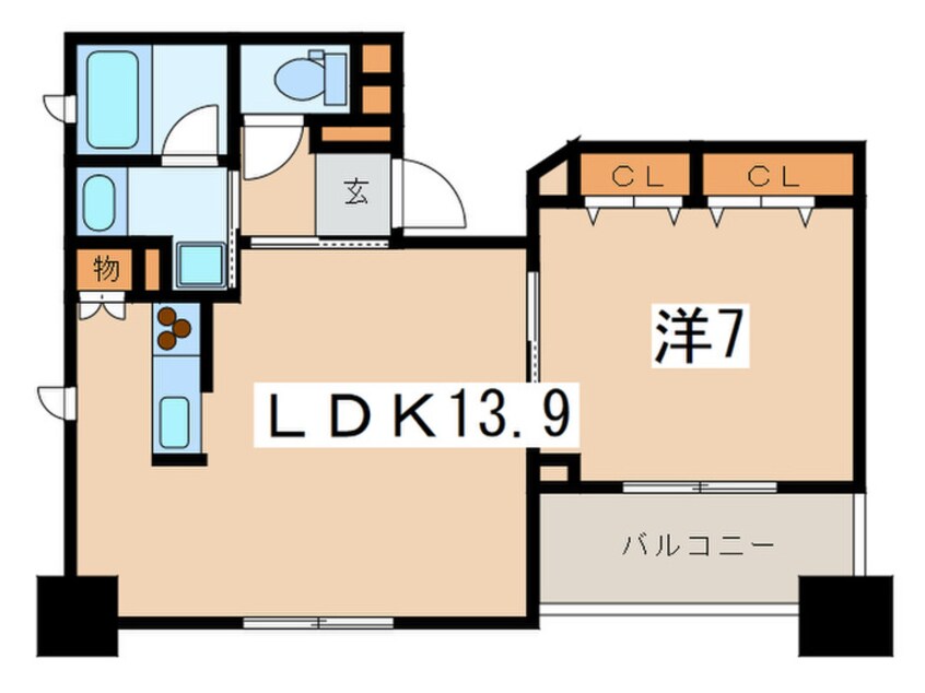 間取図 レジデンス横浜リバーサイド