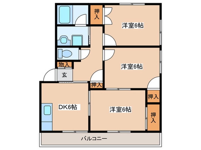 間取り図 レーベンハイム21　B棟