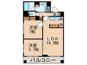 間取図 レジディア築地