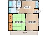 ハイツはなわ 2DKの間取り